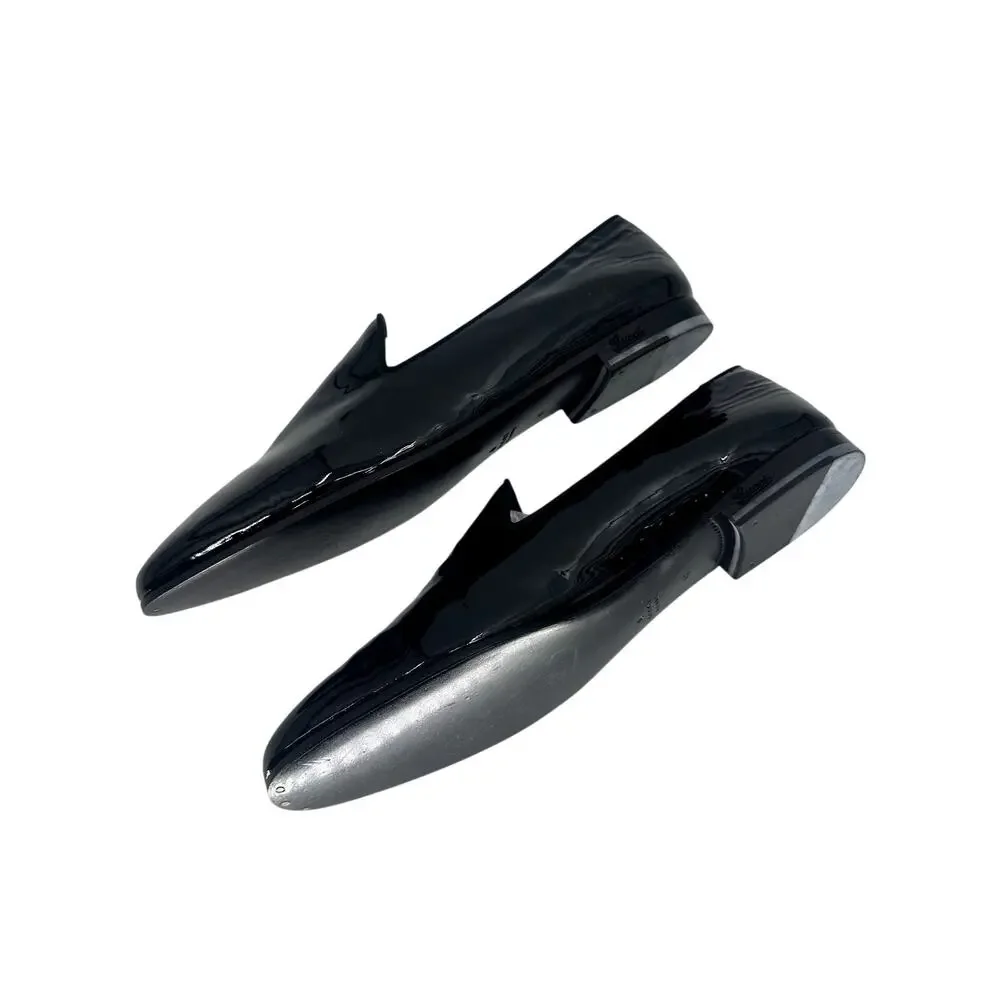 Gucci Glossy Black Vernice Crystal Leather Slip-On Loafers Men's Size EU41 US7.5